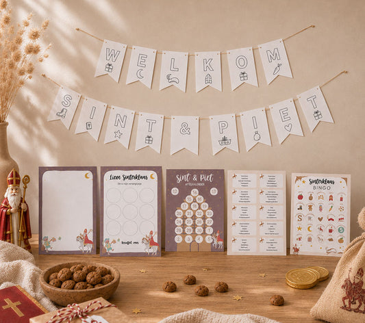 Sinterklaas Printable Bundel | Bingo, 30 Seconds & 4 activiteiten