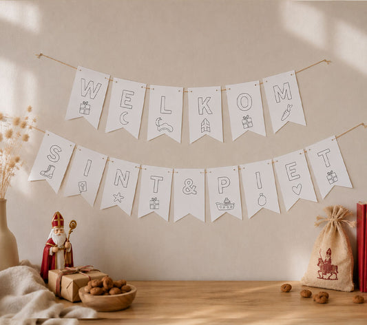 DIY Slinger | Welkom Sint & Piet | Printable