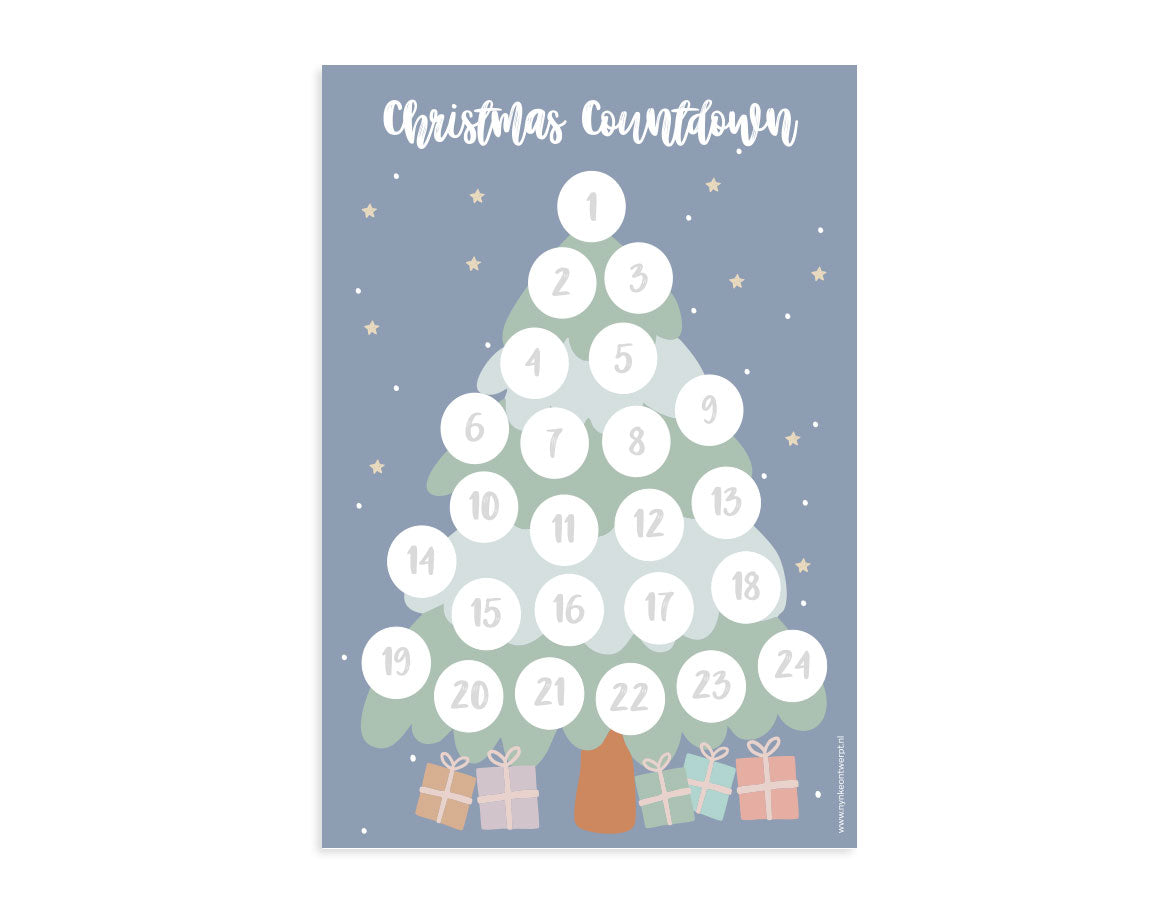 Aftelkalender A4 | Kerst