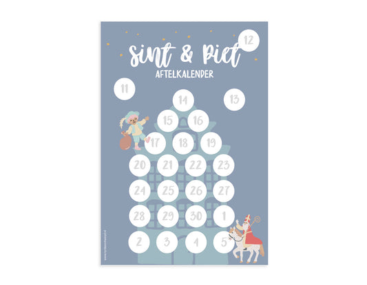 Aftelkalender A4 | Sinterklaas