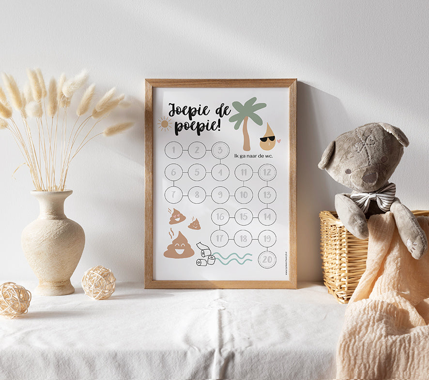 Aftelkalender A4 | Zindelijkheid | Beach