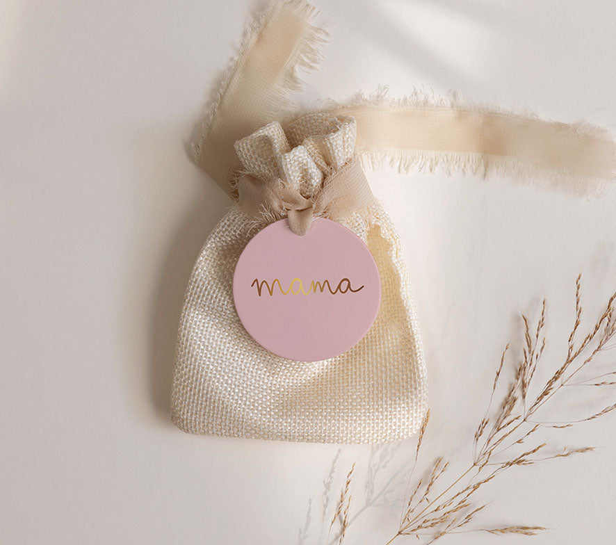 Cadeaulabel | Met goudfolie | Mama