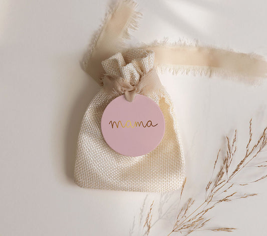 Cadeaulabel | Met goudfolie | Mama
