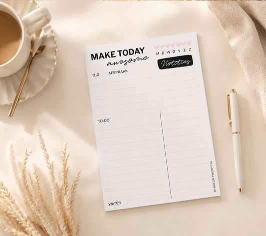 Dagplanner Printable | Make today awesome