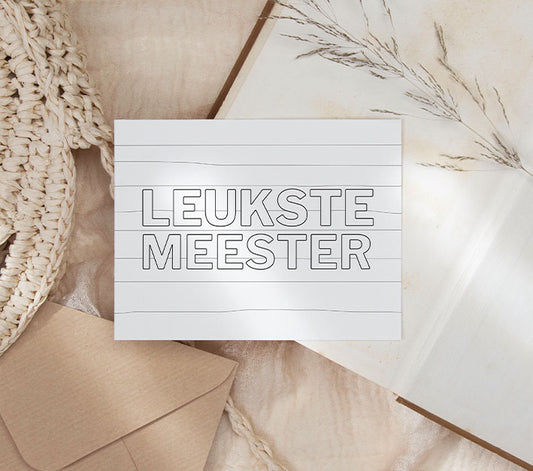 Inkleurkaart | Meester