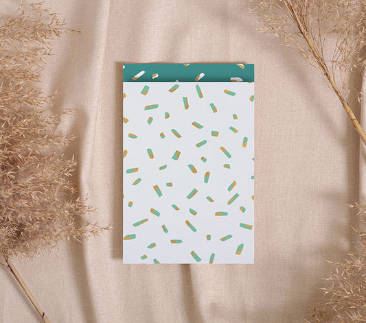 Kadozakjes confetti - groen | 12x19cm | 5 stuks