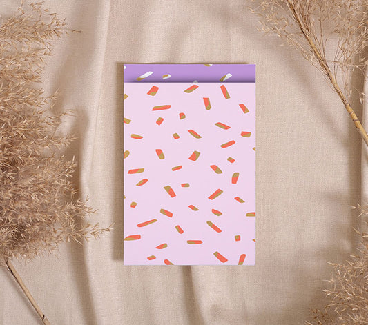 Kadozakjes confetti - roze neon | 12x19cm | 5 stuks