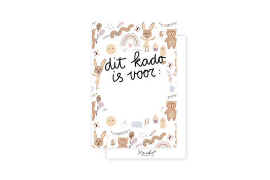 Mini-kaart | Dit kado voor jou - meisjes