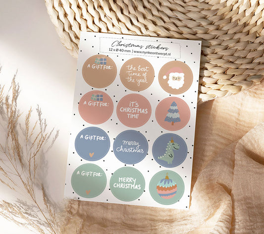 Stickervel A5 | Kerst | 12 stuks