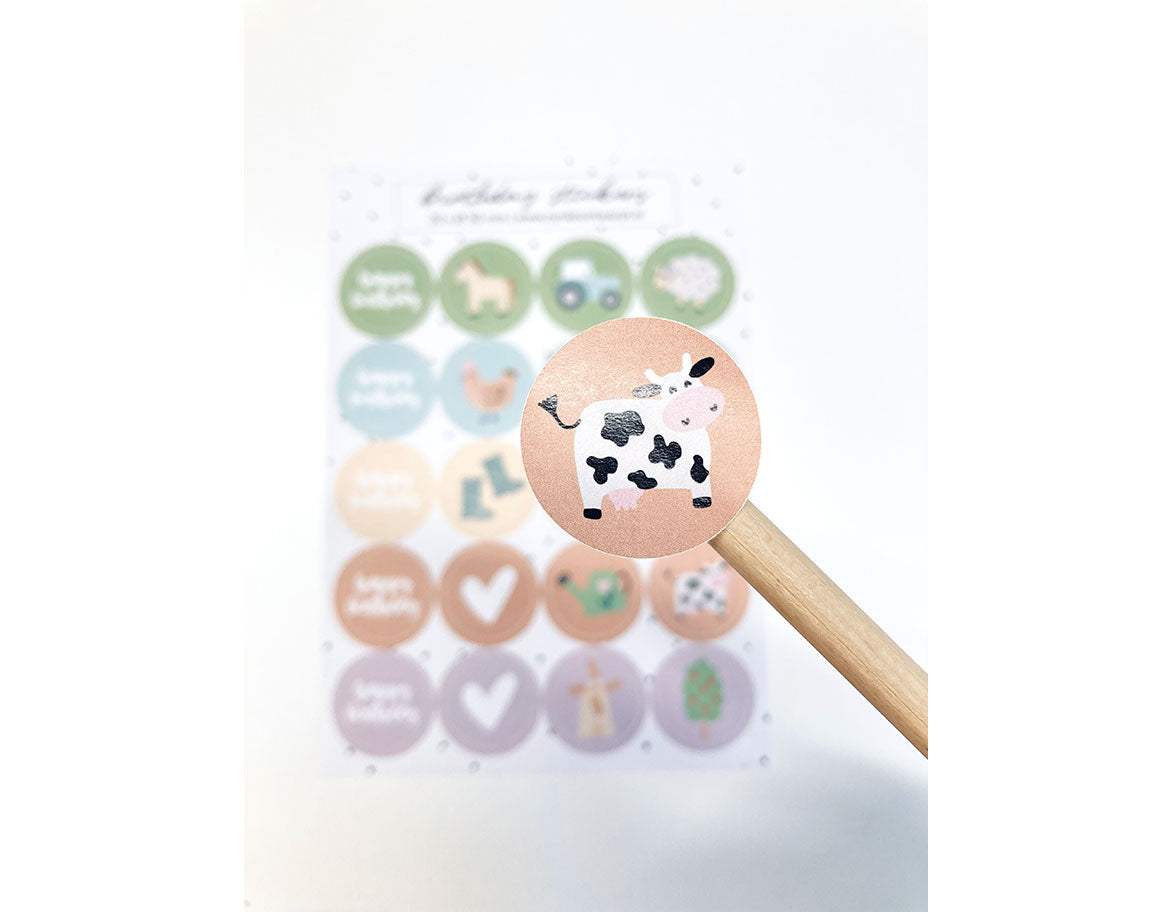 Stickervel A5 | Birthday Farm | 20 stuks