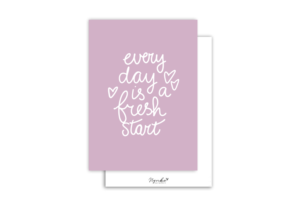 Kaart | Every day is a fresh start