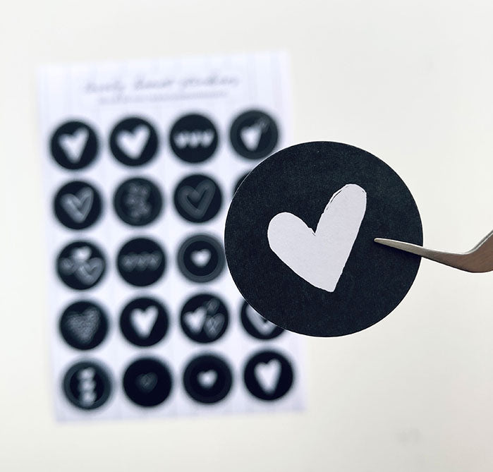 Stickervel A5 | Lovely hearts | 20 stuks