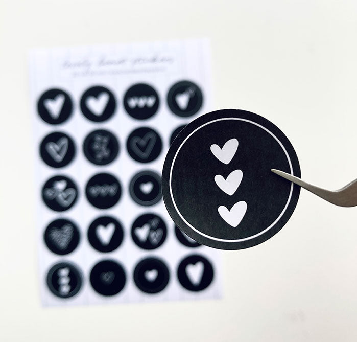 Stickervel A5 | Lovely hearts | 20 stuks