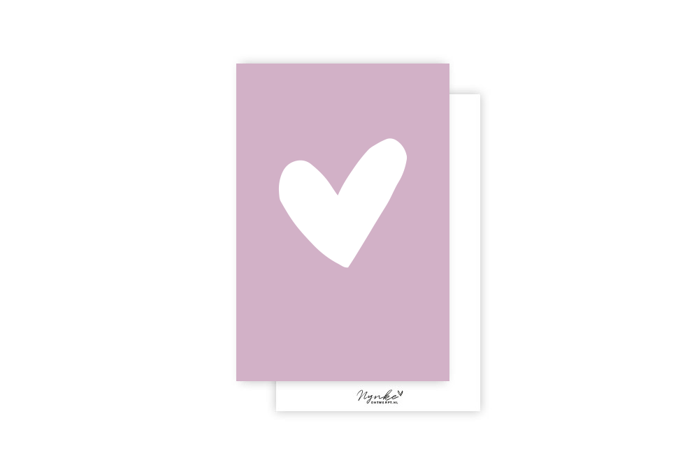 Mini-kaart | Hart paars