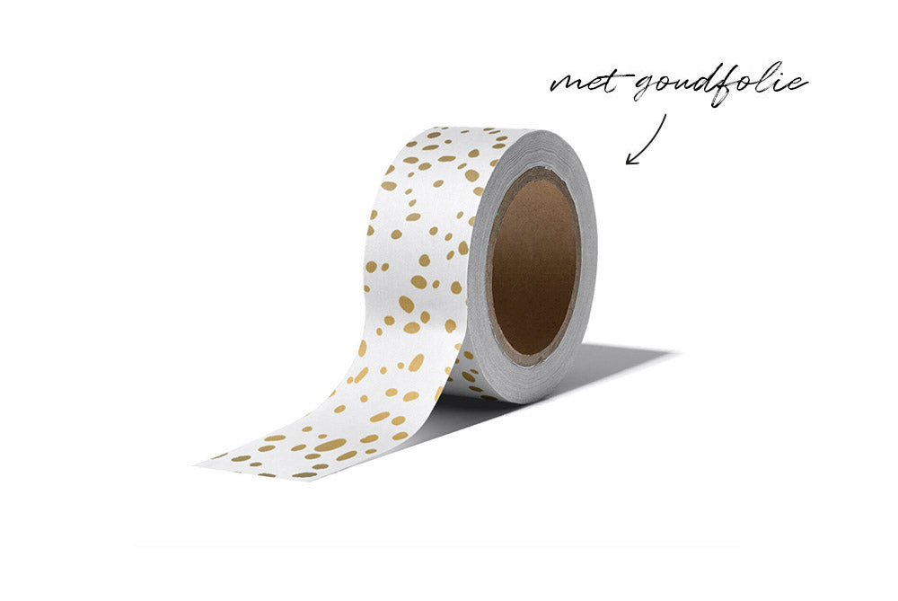 Washi tape | Dots goud
